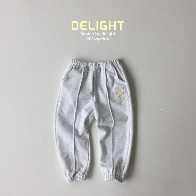 Delight - Korean Children Fashion - #designkidswear - N Embroidery Pintuck Pants - 4