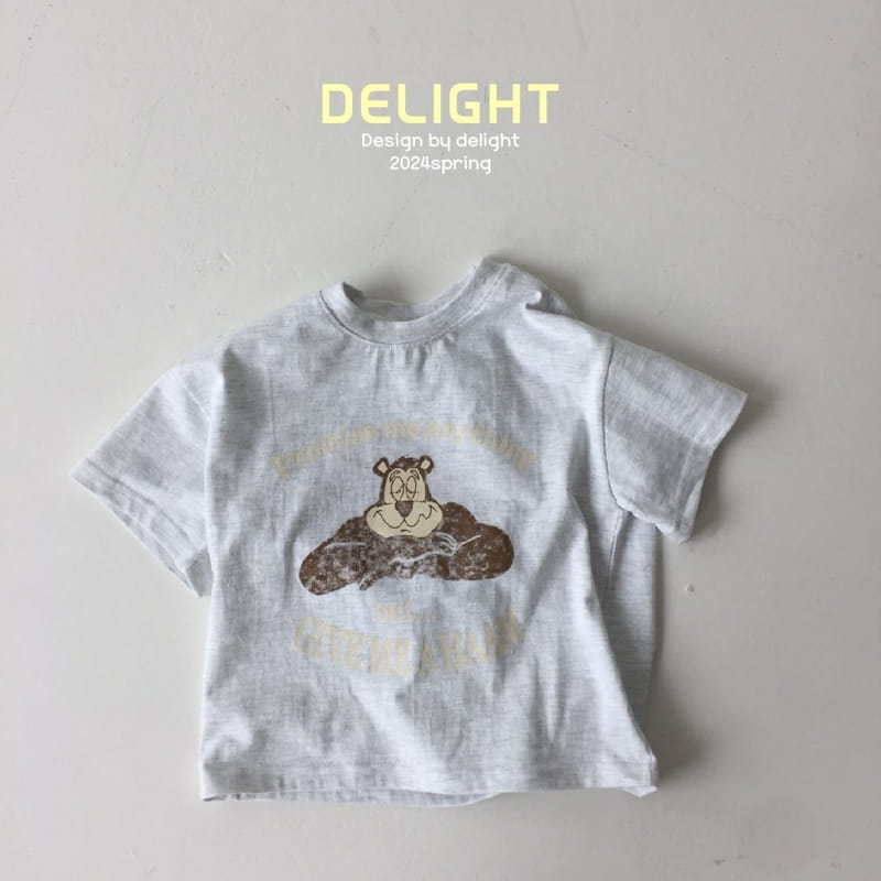 Delight - Korean Children Fashion - #kidsshorts - Water Paint Bear Box Tee With Mom - 7