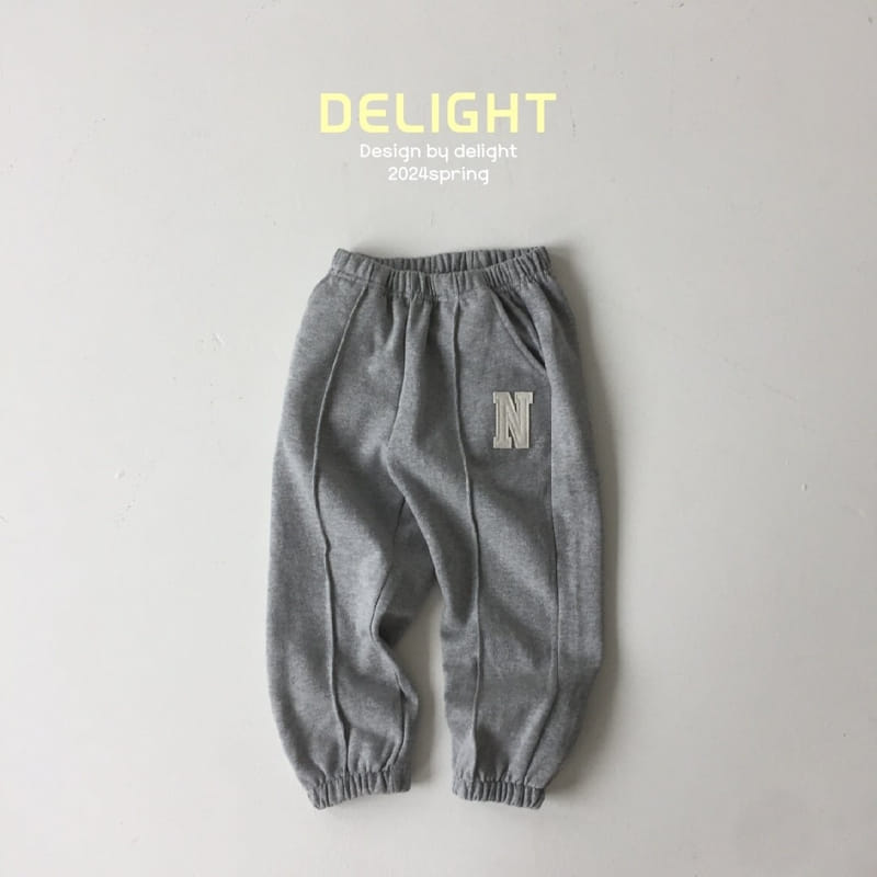 Delight - Korean Children Fashion - #kidsshorts - N Embroidery Pintuck Pants - 6