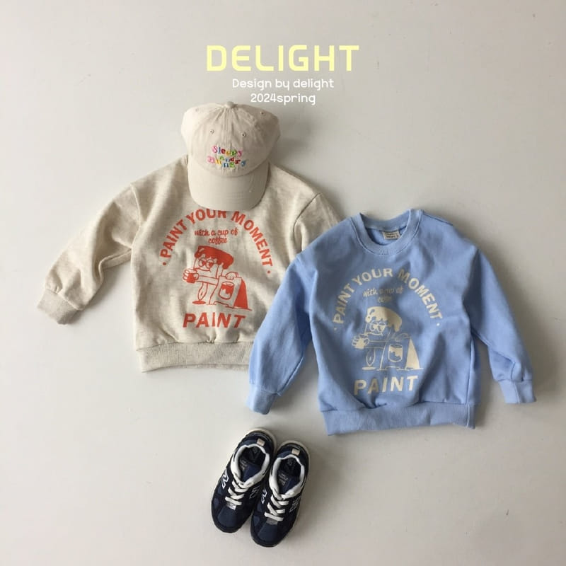 Delight - Korean Children Fashion - #minifashionista - Paint Sweatshirt