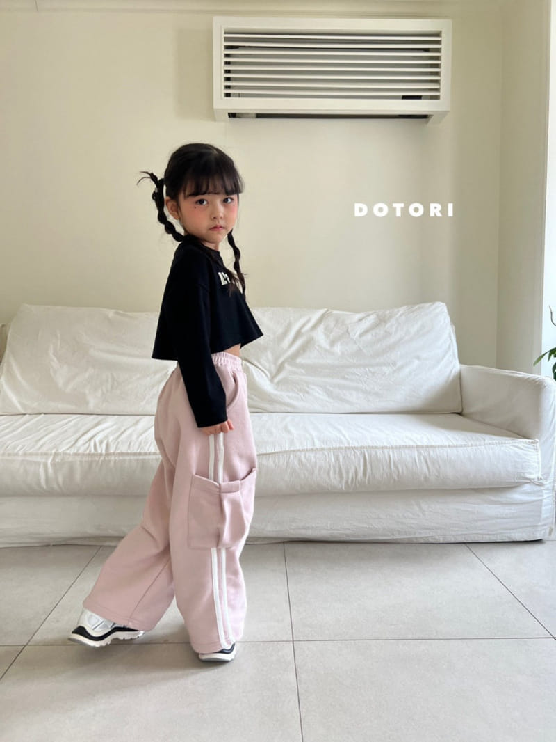 Dotori - Korean Children Fashion - #Kfashion4kids - Big Pocket Tape Pants - 9