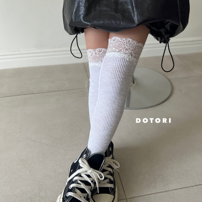 Dotori - Korean Children Fashion - #littlefashionista - Lace Long Knee Socks