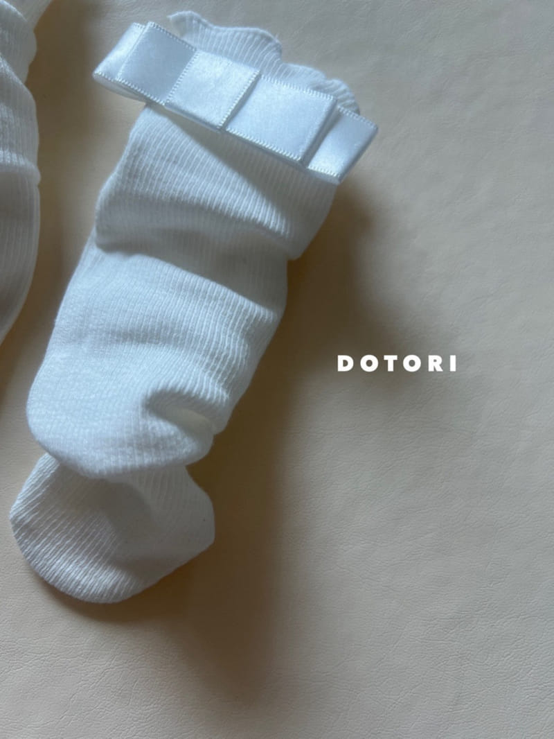 Dotori - Korean Children Fashion - #stylishchildhood - Rib Ribbon Knee Socks - 5