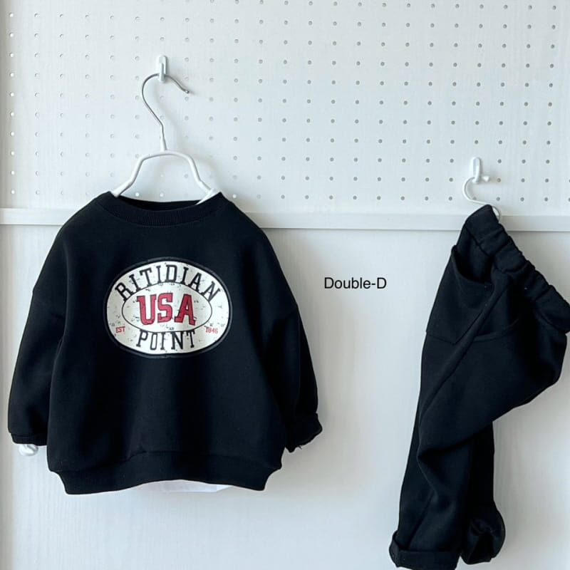 Doubled - Korean Children Fashion - #designkidswear - USA Top Bottom Set - 2