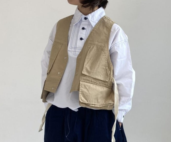 Dress Monster - Korean Children Fashion - #childrensboutique - Convertible Vest - 11