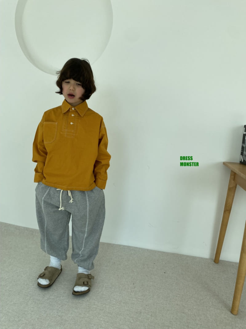 Dress Monster - Korean Children Fashion - #designkidswear - Rail Line Pants - 3