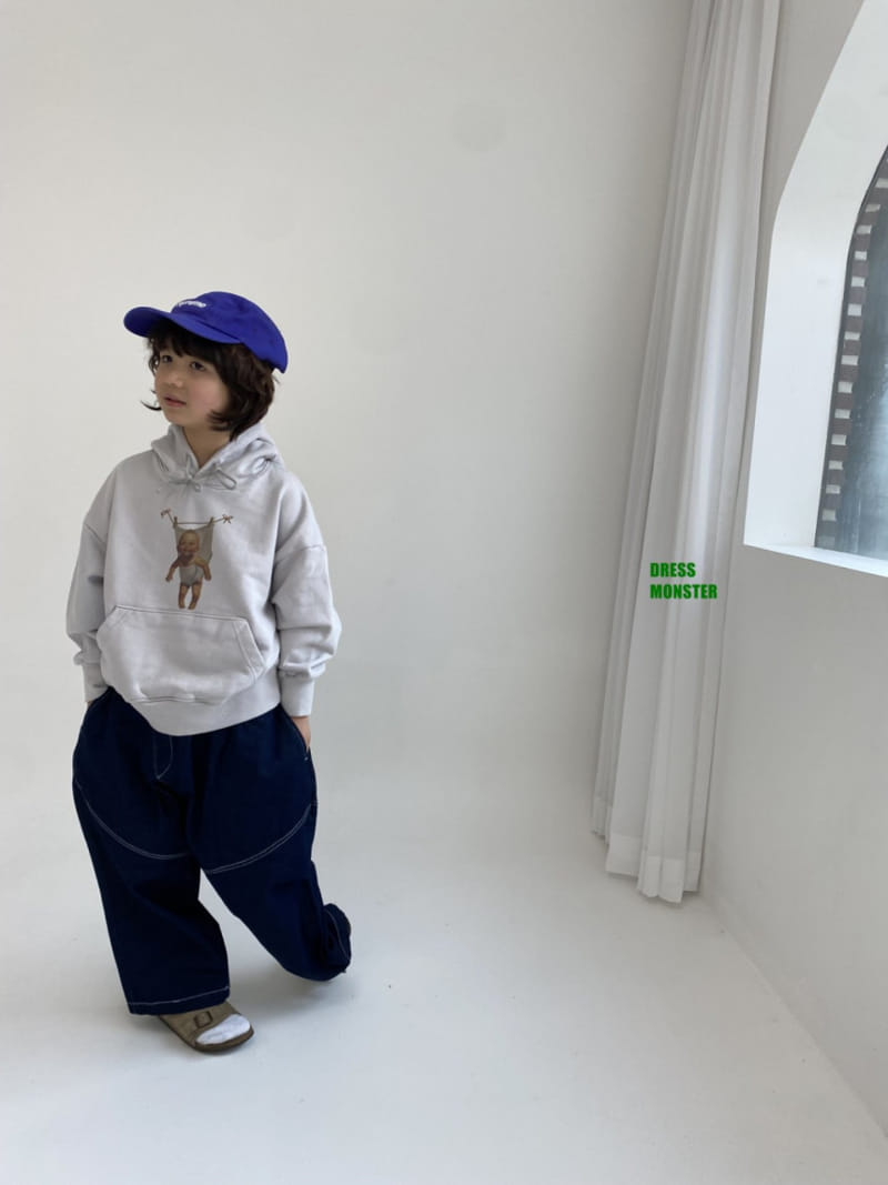 Dress Monster - Korean Children Fashion - #discoveringself - Stitch Hexar Denim Pants - 2