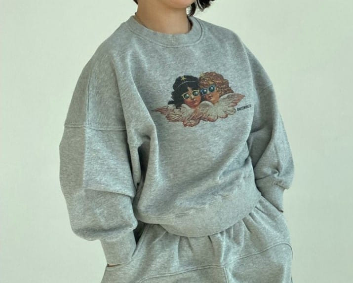 Dress Monster - Korean Children Fashion - #discoveringself - Angel Sweat Shirt