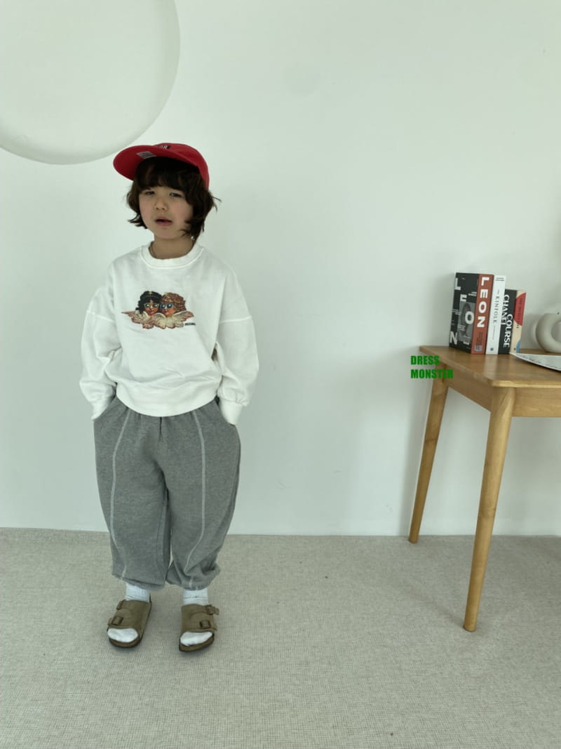 Dress Monster - Korean Children Fashion - #kidsshorts - Rail Line Pants - 6