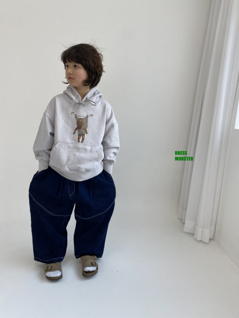 Dress Monster - Korean Children Fashion - #fashionkids - Stitch Hexar Denim Pants - 4