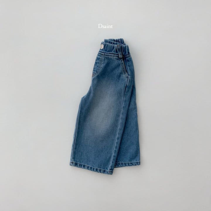 Dsaint - Korean Children Fashion - #Kfashion4kids - Mz Wide Denim Pants