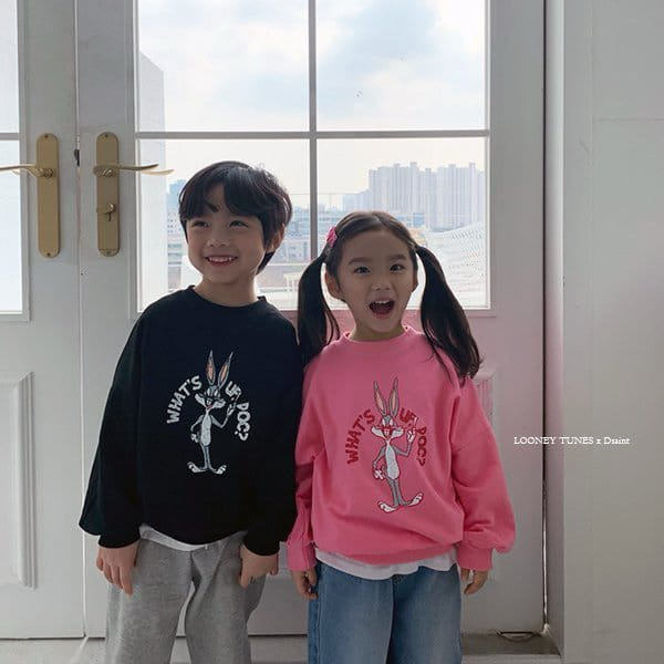 Dsaint - Korean Children Fashion - #childrensboutique - what's Up Bunny Sweatshirt - 2