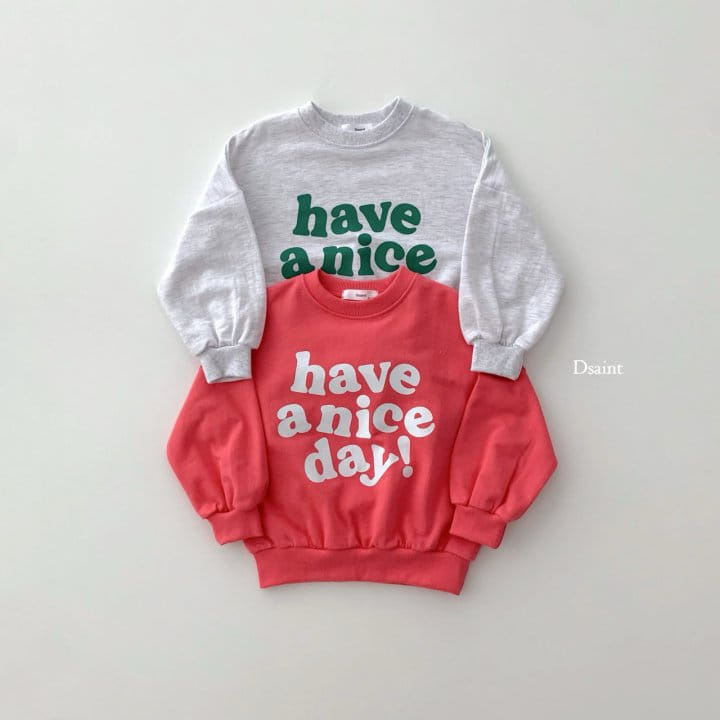 Dsaint - Korean Children Fashion - #designkidswear - Have Nice Sweatshirt - 2