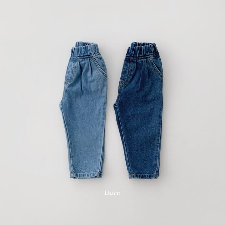 Dsaint - Korean Children Fashion - #kidsshorts - Special Baggy Denim Pants - 3