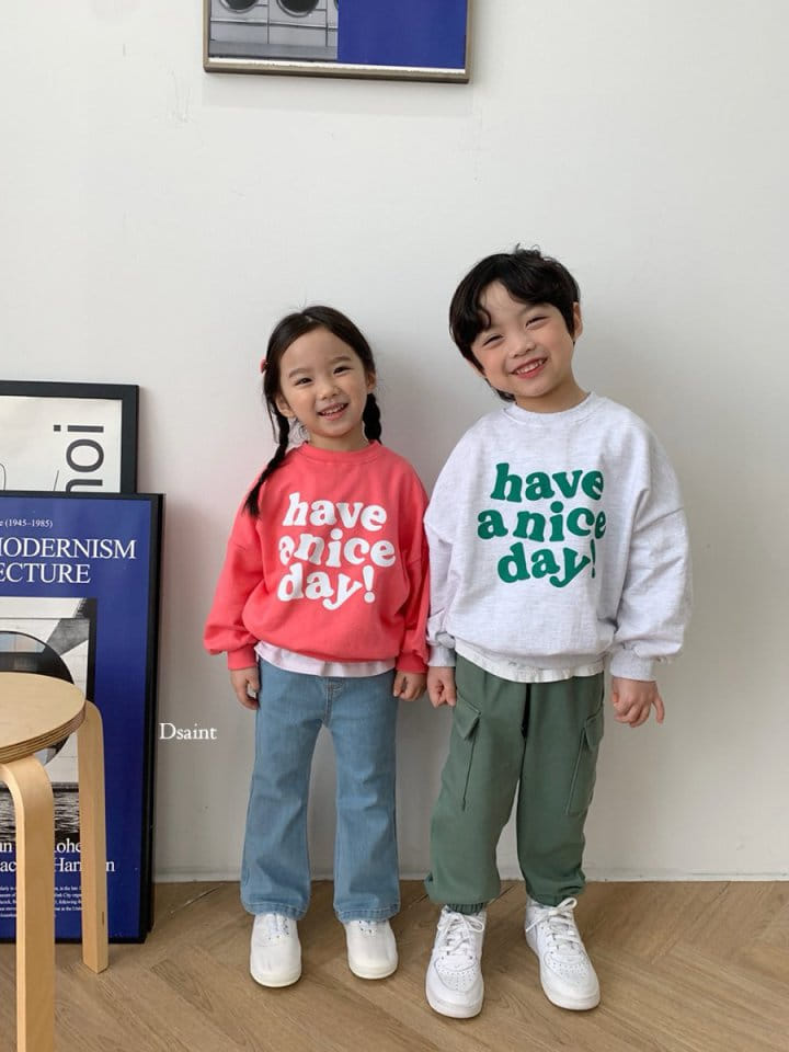 Dsaint - Korean Children Fashion - #littlefashionista - Have Nice Sweatshirt - 9