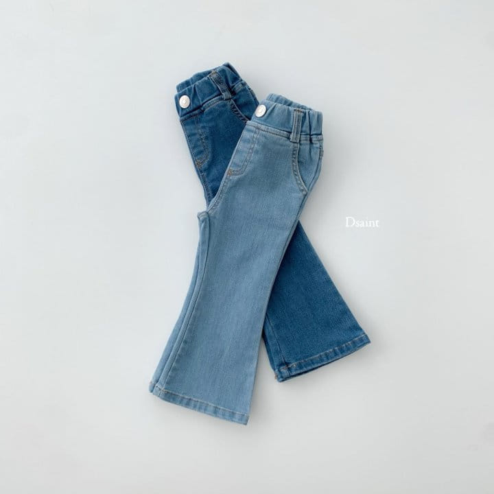 Dsaint - Korean Children Fashion - #todddlerfashion - Boots Cut Span Denim Pants - 3