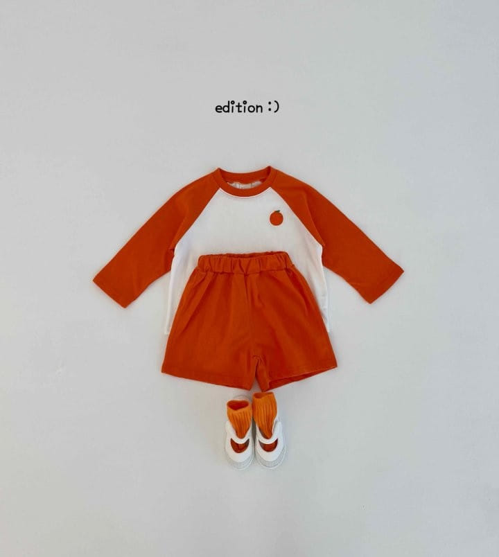 Edition - Korean Children Fashion - #childofig - Fruit Single Top Bottom Set - 4