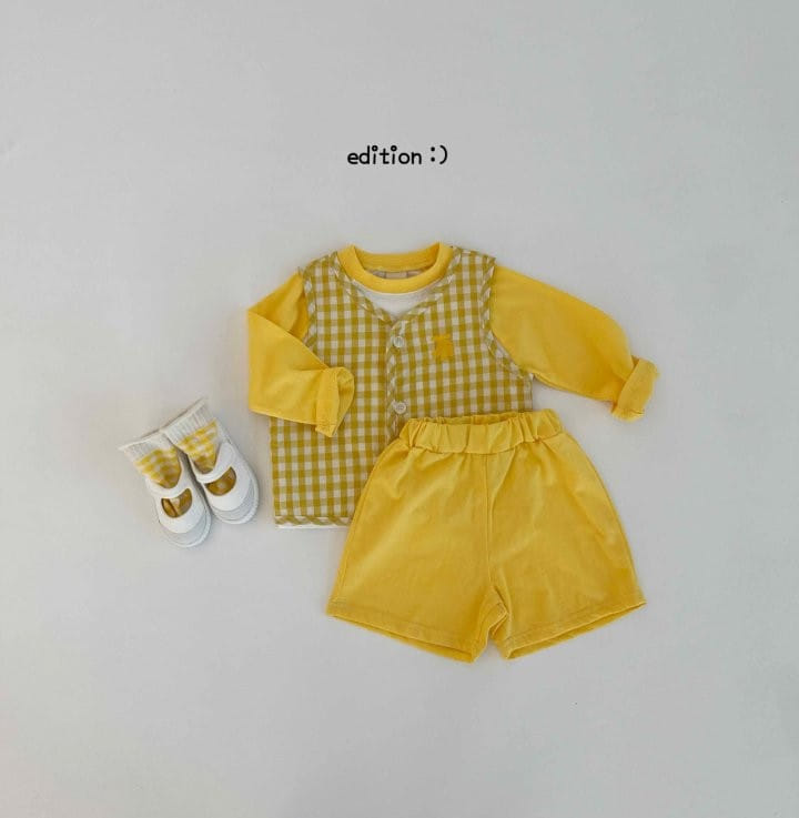 Edition - Korean Children Fashion - #childrensboutique - Fruit Check Piping Vest - 7
