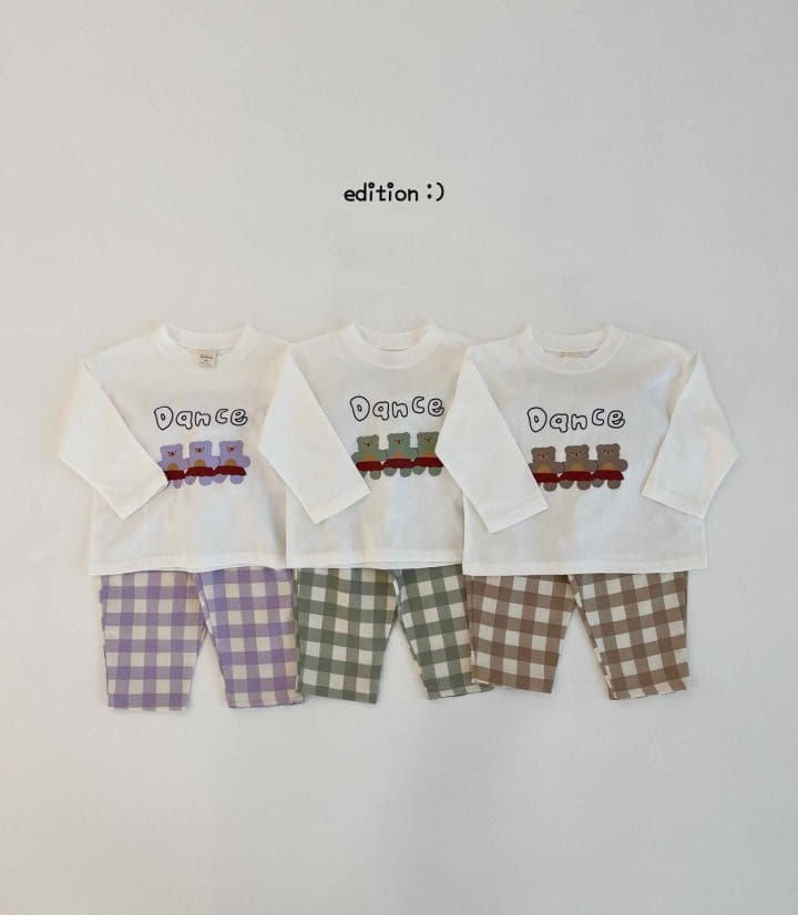 Edition - Korean Children Fashion - #designkidswear - Dancer Check Pants Top Bottom Set