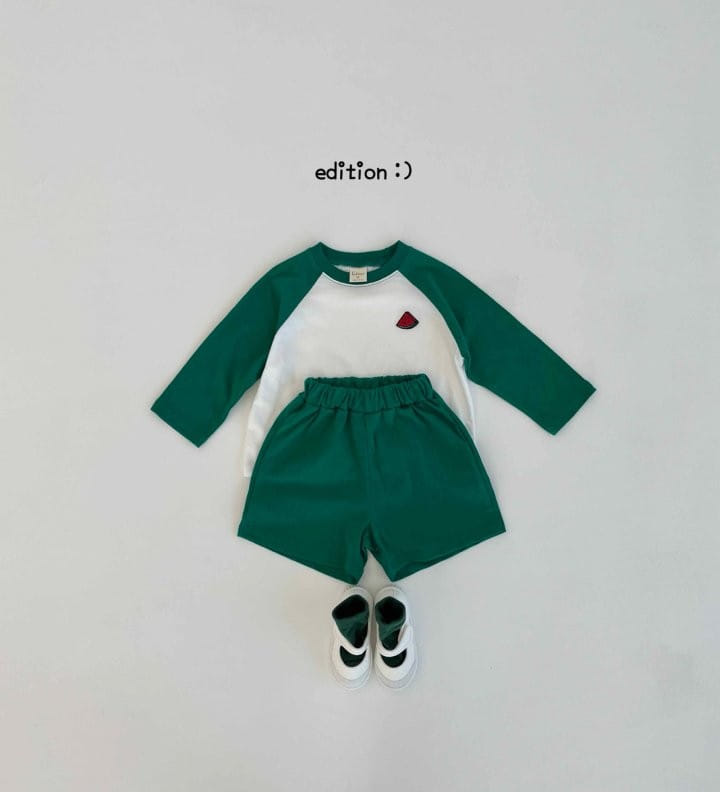 Edition - Korean Children Fashion - #kidsshorts - Fruit Single Top Bottom Set - 9