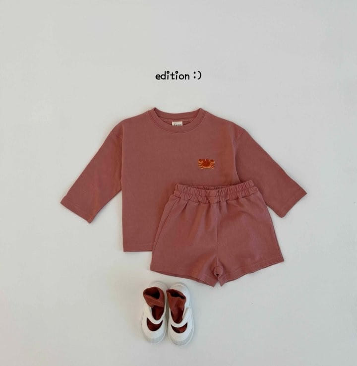 Edition - Korean Children Fashion - #kidsstore - Bbang Embroidery Single Top Bottom Set - 7