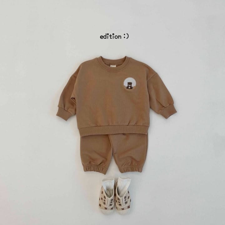 Edition - Korean Children Fashion - #kidzfashiontrend - Dal Bear Embroidery Top Bottom Set - 5