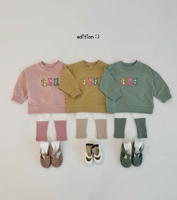 Edition - Korean Children Fashion - #prettylittlegirls - Jelly Bear Leggings Top Bottom Set