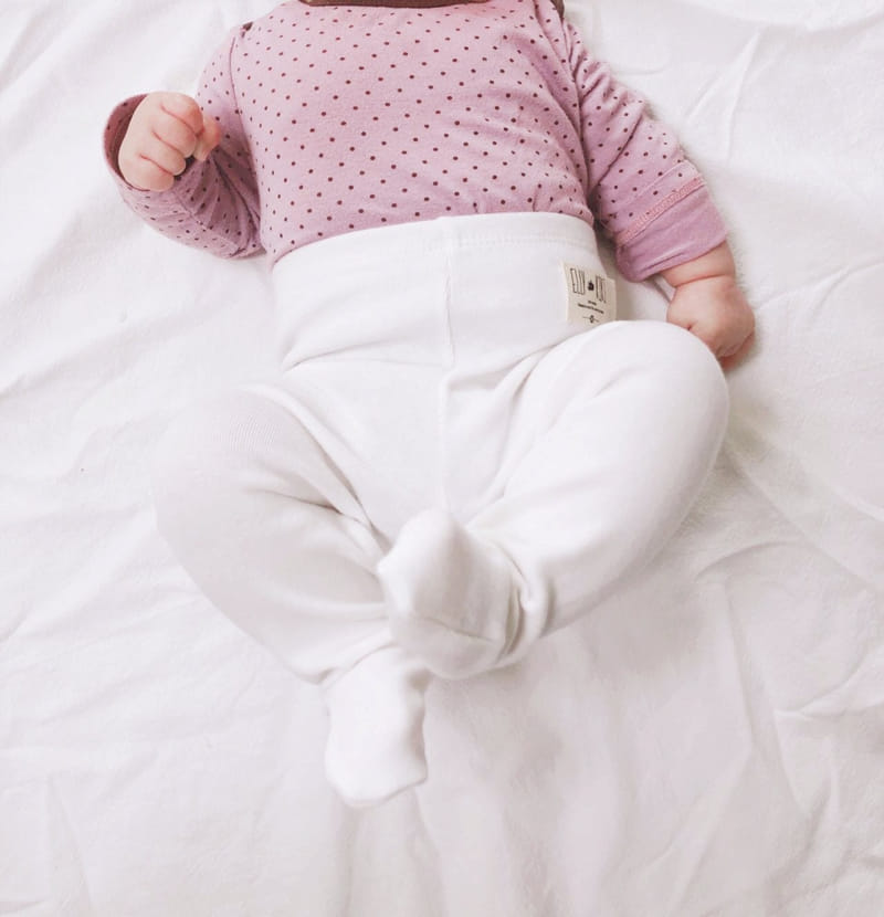 Ellykiki - Korean Baby Fashion - #babyoutfit - Baby Foot Basic Leggings - 5