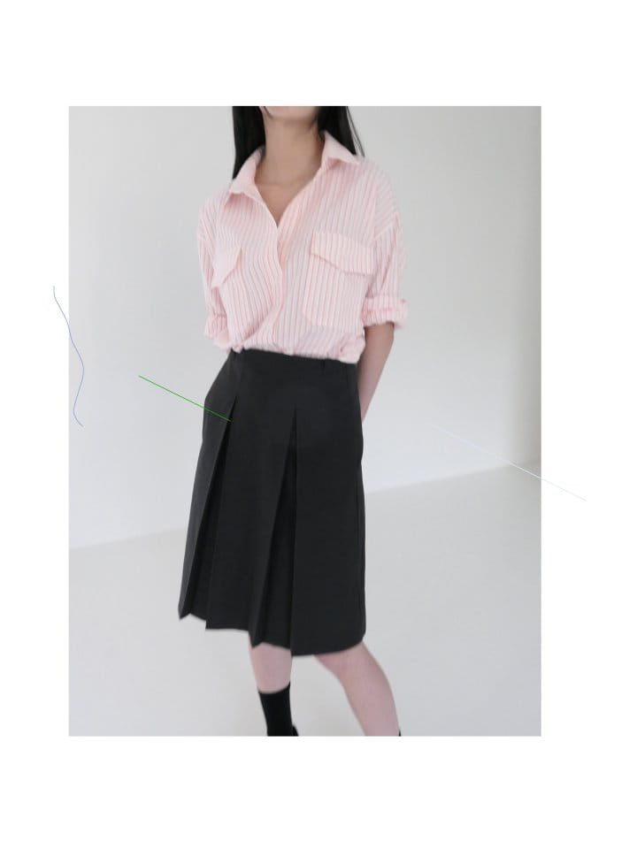 Enten - Korean Women Fashion - #momslook - Terra Wrinkle Skirt - 10