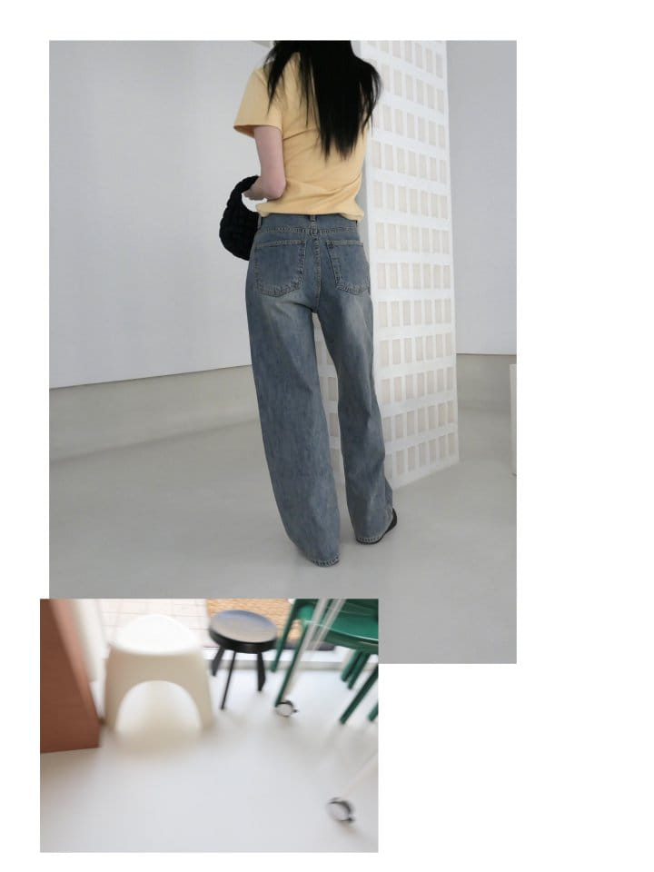 Enten - Korean Women Fashion - #momslook - Sea Washing Jeans - 9