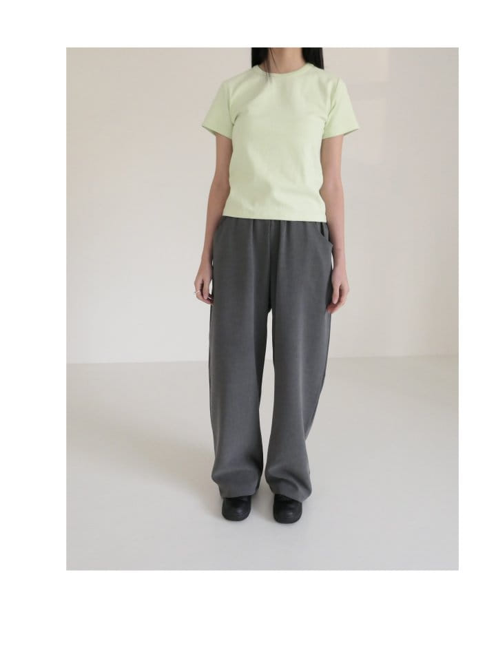 Enten - Korean Women Fashion - #momslook - Annie Elastic Waist T-shirt - 6