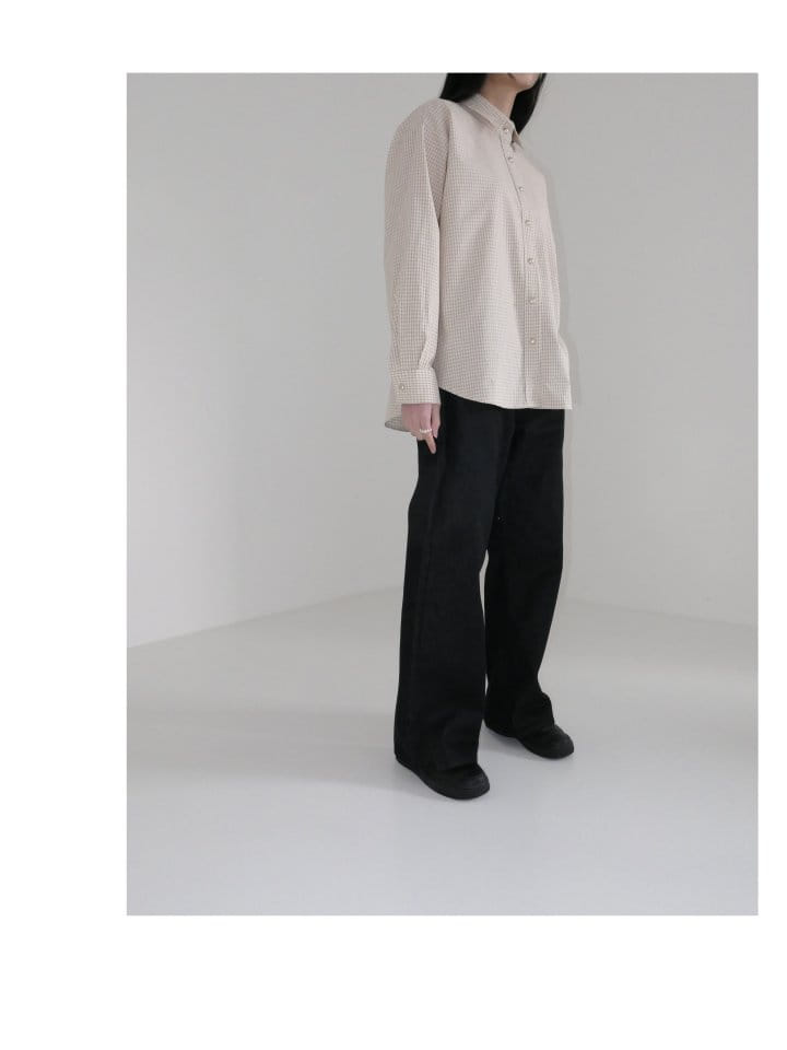 Enten - Korean Women Fashion - #momslook - Lea Checkered Shirt - 11