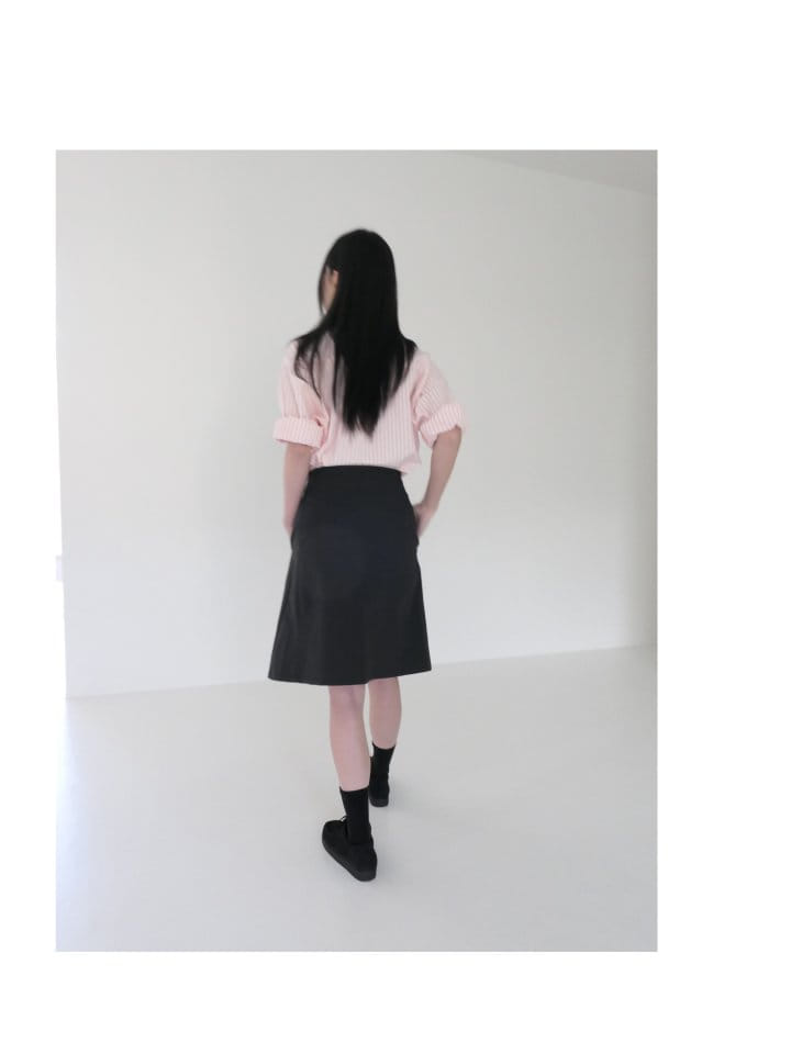 Enten - Korean Women Fashion - #momslook - Bane Stripe Shirt - 10