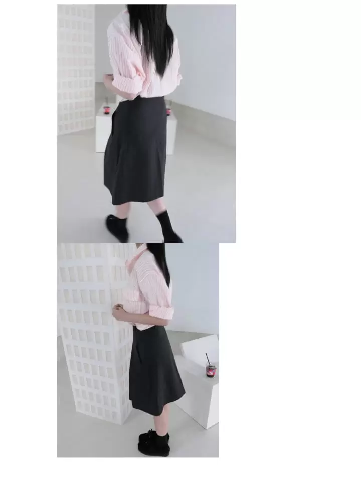 Enten - Korean Women Fashion - #momslook - Bane Stripe Shirt - 8