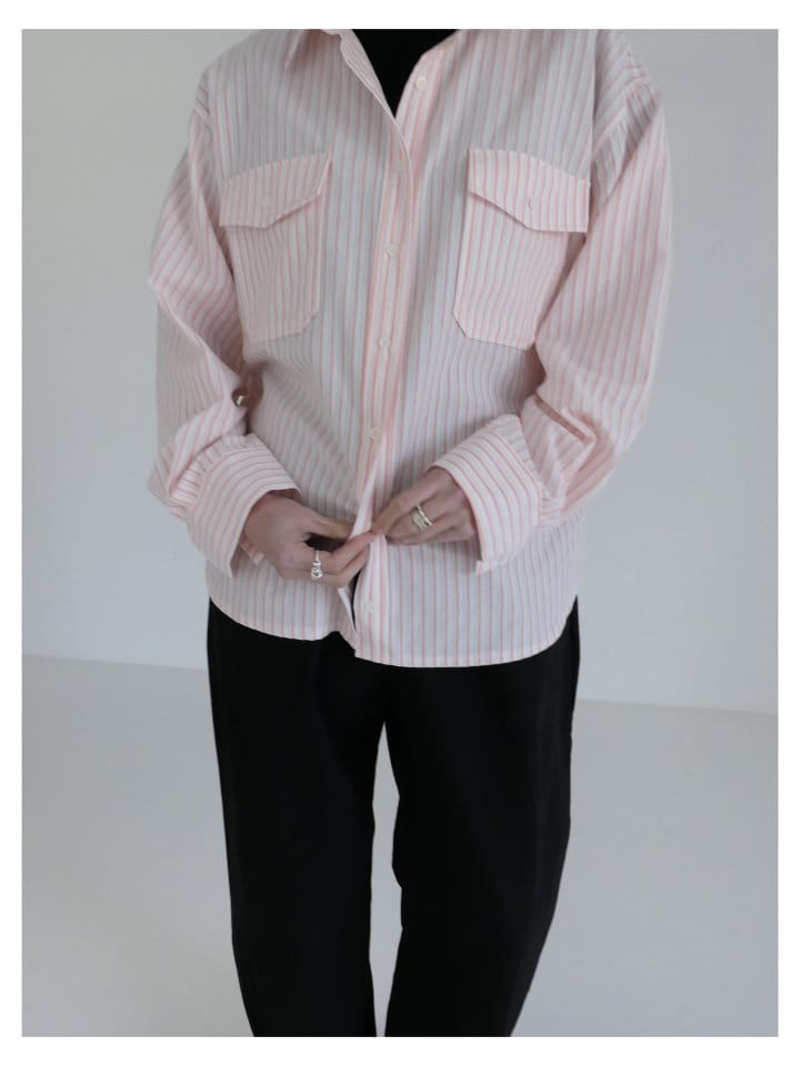 Enten - Korean Women Fashion - #thatsdarling - Bane Stripe Shirt - 2