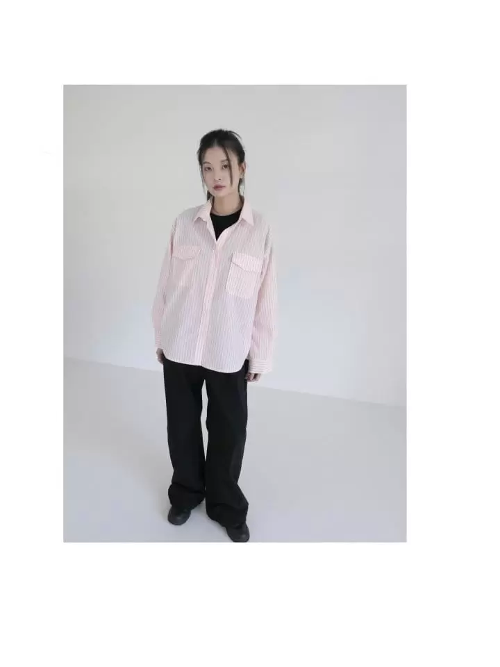 Enten - Korean Women Fashion - #thelittlethings - Bane Stripe Shirt - 3