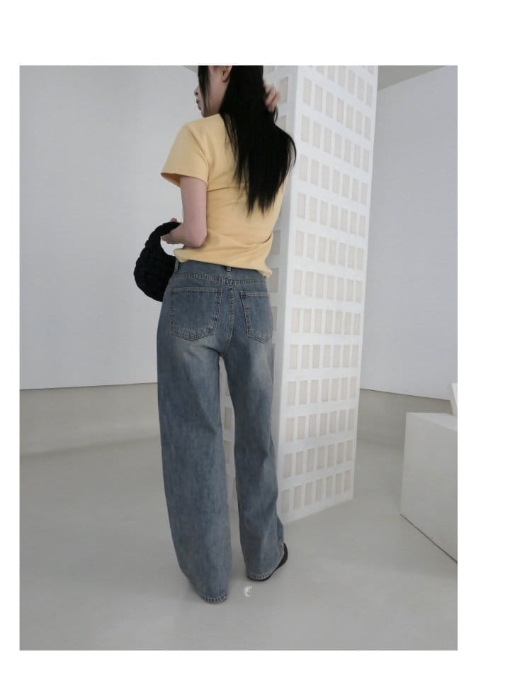 Enten - Korean Women Fashion - #womensfashion - Sea Washing Jeans - 10