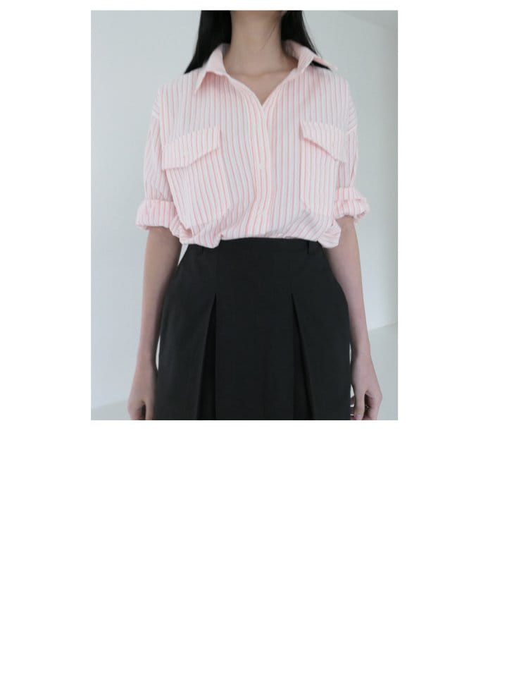 Enten - Korean Women Fashion - #womensfashion - Bane Stripe Shirt - 7