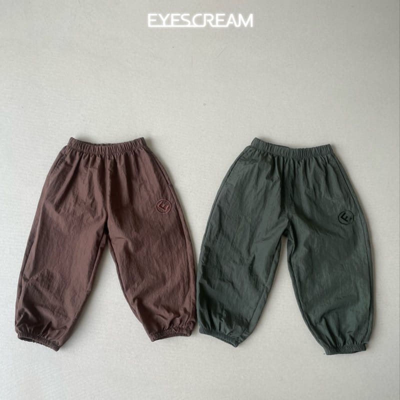 Eyescream - Korean Children Fashion - #stylishchildhood - E Embroidery Jogger Pants