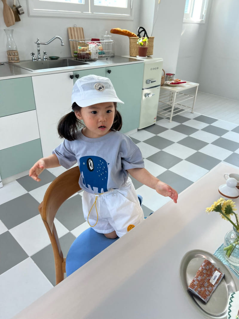 Fine-Studio - Korean Children Fashion - #kidzfashiontrend - Elephant Short Sleeve Tee - 5