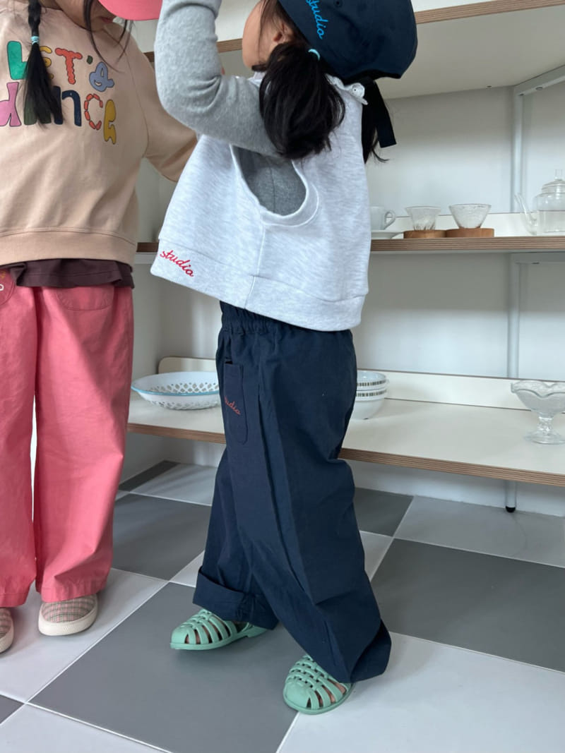 Fine-Studio - Korean Children Fashion - #littlefashionista - Pocket Pants - 6