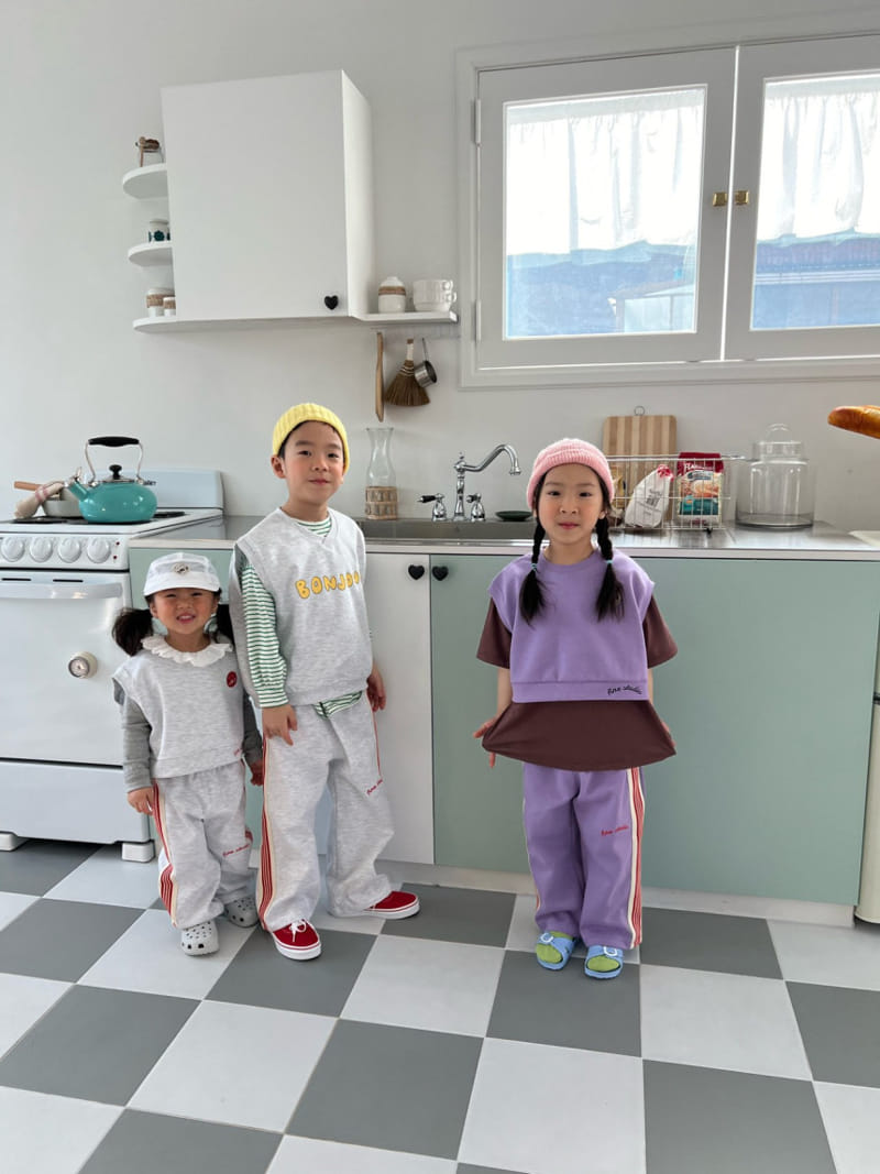 Fine-Studio - Korean Children Fashion - #littlefashionista - Line Training Pants - 5