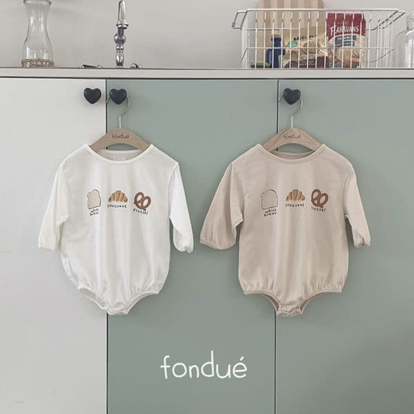 Fondue - Korean Baby Fashion - #babyboutiqueclothing - Bakery Piping Body Suit
