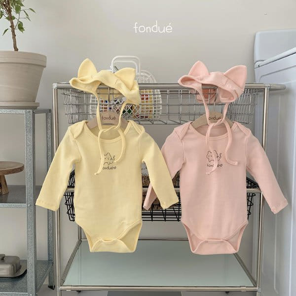 Fondue - Korean Baby Fashion - #babyfashion - Nyang Nyang Bonnet Set