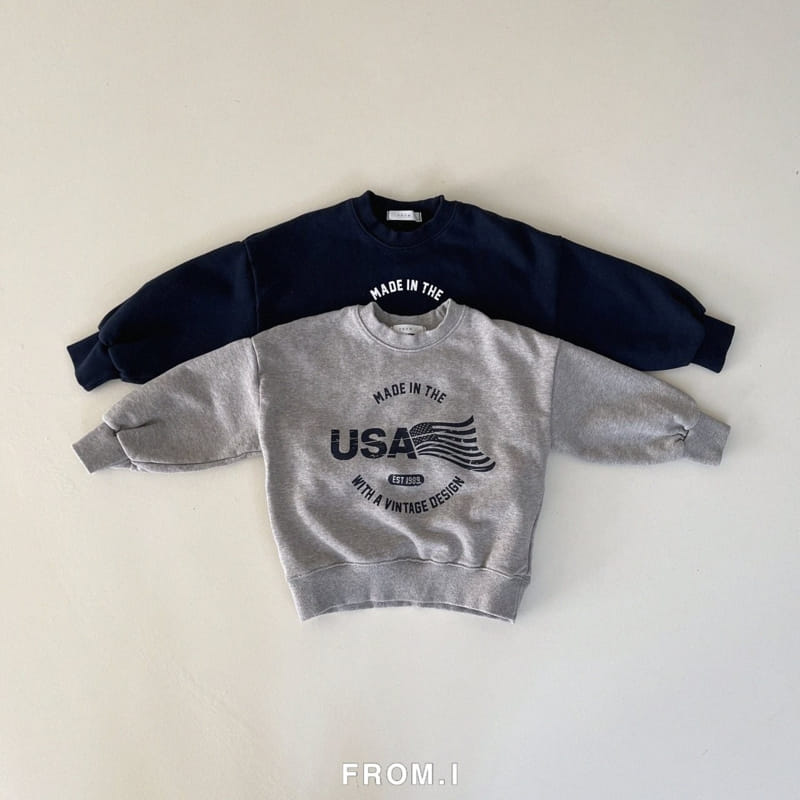 From I - Korean Children Fashion - #Kfashion4kids - USA Sweatshirt