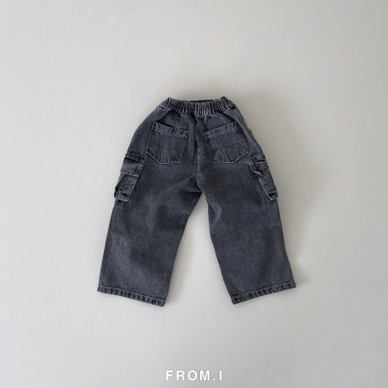 From I - Korean Children Fashion - #Kfashion4kids - Denim Para Suit Pants - 6
