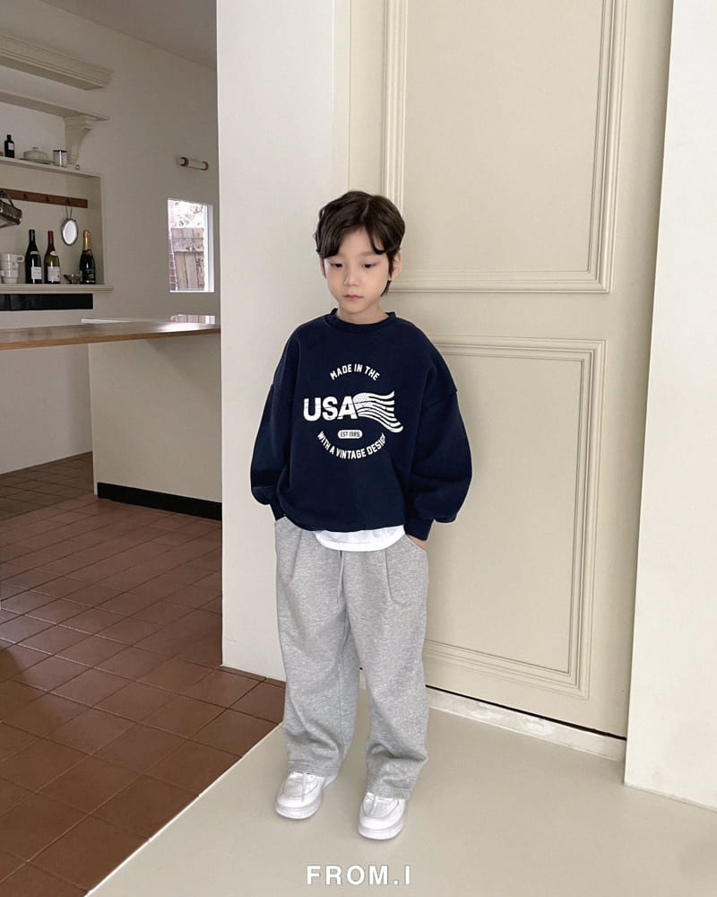 From I - Korean Children Fashion - #childofig - USA Sweatshirt - 9
