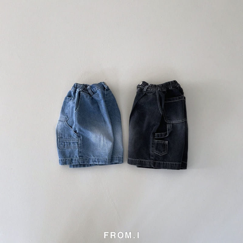 From I - Korean Children Fashion - #childrensboutique - Denim Carpender Pants - 6