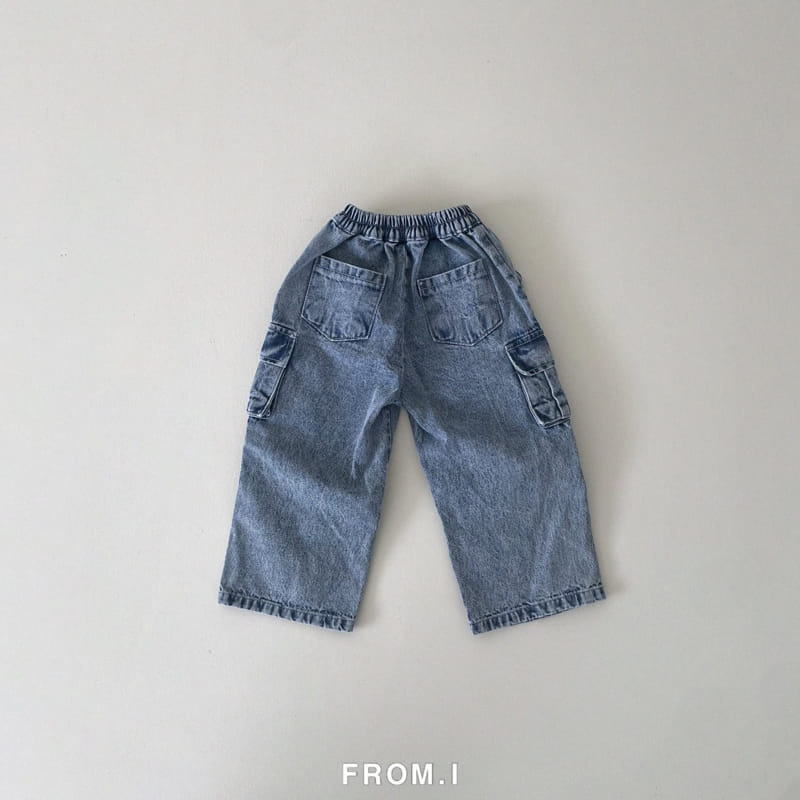 From I - Korean Children Fashion - #kidsshorts - Denim Para Suit Pants - 3