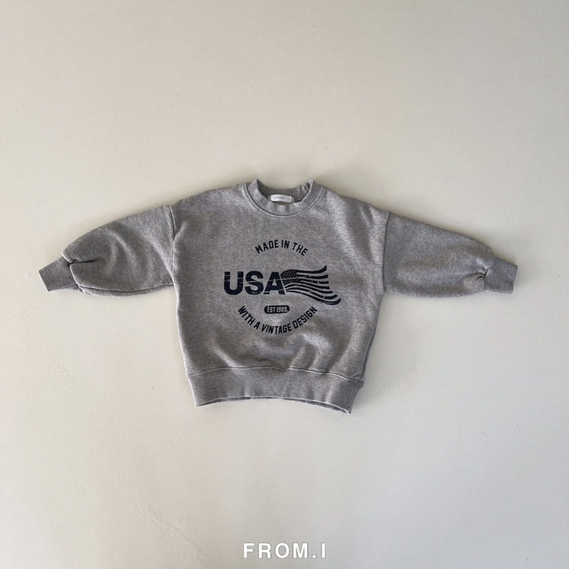 From I - Korean Children Fashion - #littlefashionista - USA Sweatshirt - 2